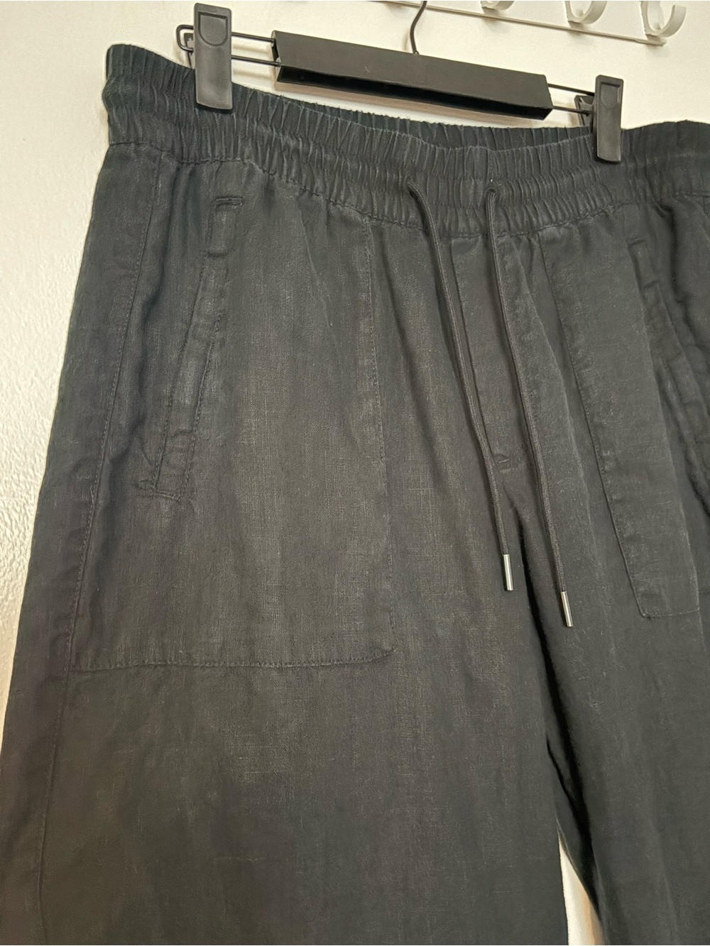 Athleta Black Retreat Linen High Rise Wide Leg Pant size small - Picture 3 of 5